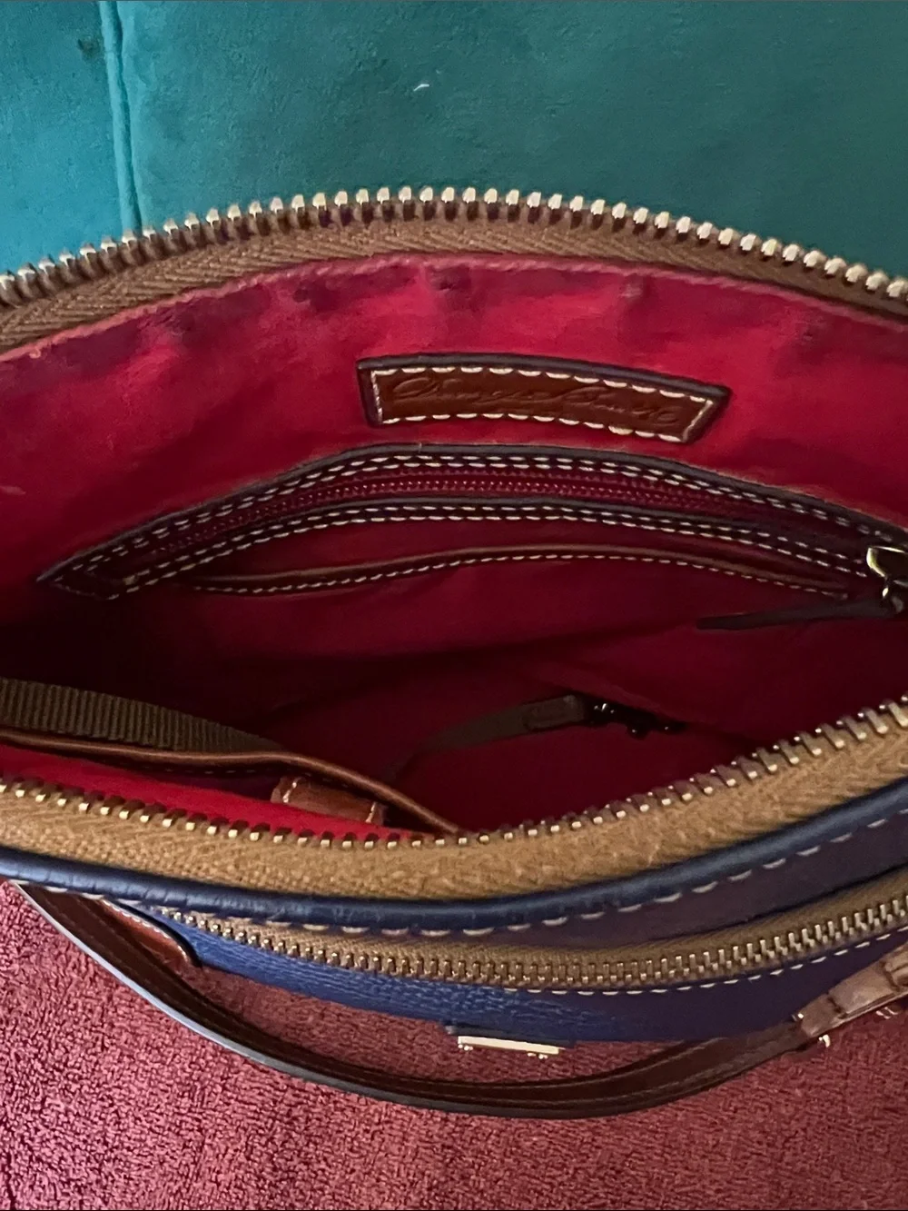 Dooney and Bourke Blue crossbody Bag - Picture 9 of 10